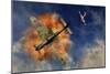 A Royal Air Force Supermarine Spitfire Destroying a German Ju 87 Stuka Dive Bomber-Stocktrek Images-Mounted Art Print