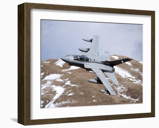 A Royal Air Force Tornado GR4 During Low Fly Training in North Wales-Stocktrek Images-Framed Photographic Print
