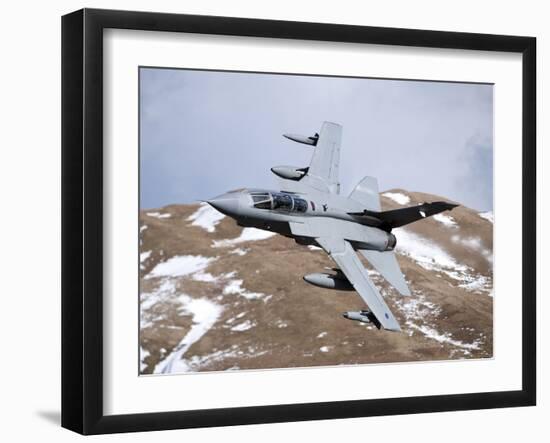 A Royal Air Force Tornado GR4 During Low Fly Training in North Wales-Stocktrek Images-Framed Photographic Print
