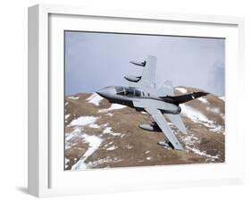 A Royal Air Force Tornado GR4 During Low Fly Training in North Wales-Stocktrek Images-Framed Photographic Print