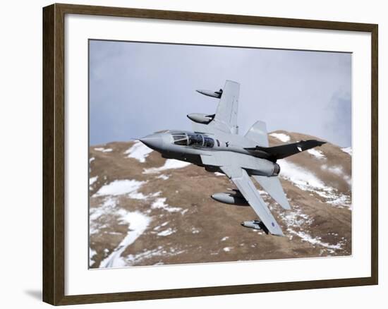 A Royal Air Force Tornado GR4 During Low Fly Training in North Wales-Stocktrek Images-Framed Photographic Print