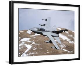 A Royal Air Force Tornado GR4 During Low Fly Training in North Wales-Stocktrek Images-Framed Photographic Print