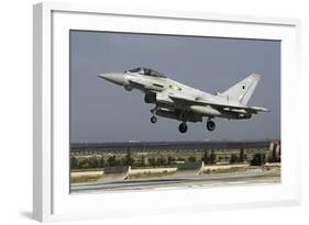 A Royal Air Force Typhoon Fgr4 Landing at Konya Air Base, Turkey-Stocktrek Images-Framed Photographic Print