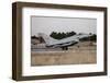 A Royal Air Force Typhoon Fighter Plane Landing in Albacete, Spain-Stocktrek Images-Framed Photographic Print