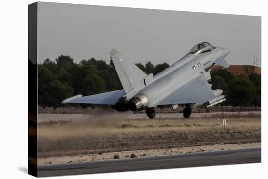 A Royal Air Force Typhoon Fighter Plane Taking Off-Stocktrek Images-Stretched Canvas