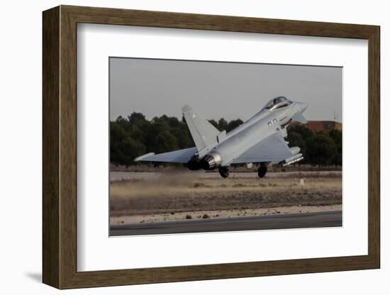 A Royal Air Force Typhoon Fighter Plane Taking Off-Stocktrek Images-Framed Photographic Print
