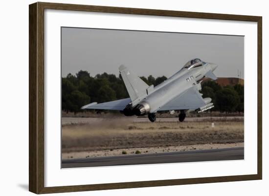 A Royal Air Force Typhoon Fighter Plane Taking Off-Stocktrek Images-Framed Photographic Print