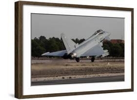 A Royal Air Force Typhoon Fighter Plane Taking Off-Stocktrek Images-Framed Photographic Print