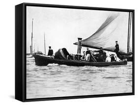 A Royal and Imperial Party at Cowes, 1910-Sport & General-Framed Stretched Canvas
