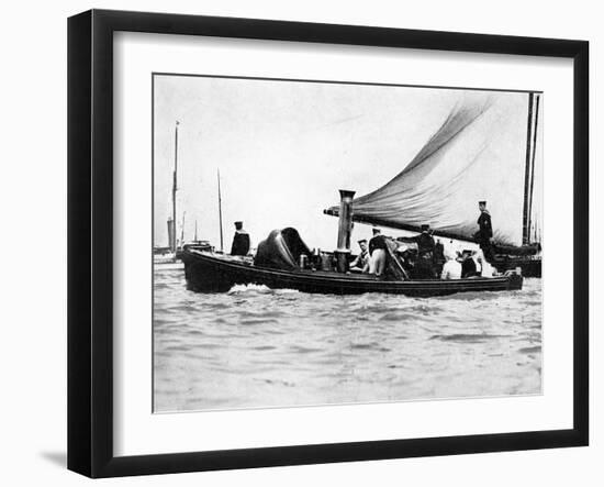 A Royal and Imperial Party at Cowes, 1910-Sport & General-Framed Giclee Print