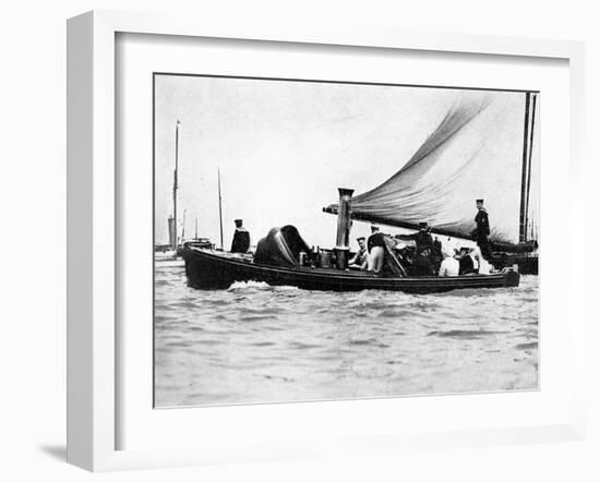 A Royal and Imperial Party at Cowes, 1910-Sport & General-Framed Giclee Print