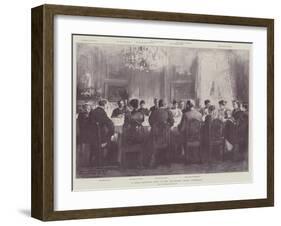 A Royal Breakfast Party at the Amalienborg Palace, Copenhagen-Thomas Walter Wilson-Framed Giclee Print