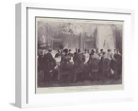 A Royal Breakfast Party at the Amalienborg Palace, Copenhagen-Thomas Walter Wilson-Framed Giclee Print