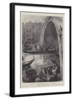 A Royal Explorer at Venice, the Duke of the Abruzzi Passing under the Ponte Di Rialto-G.S. Amato-Framed Giclee Print