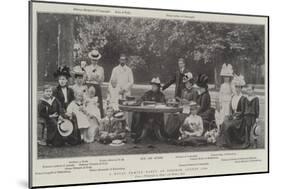 A Royal Family Party at Osborne, August 1898-null-Mounted Giclee Print