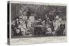 A Royal Family Party at Osborne, August 1898-null-Stretched Canvas