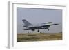 A Royal Jordanian Air Force F-16B Landing at Konya Air Base-Stocktrek Images-Framed Photographic Print