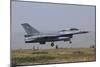 A Royal Jordanian Air Force F-16B Landing at Konya Air Base-Stocktrek Images-Mounted Photographic Print