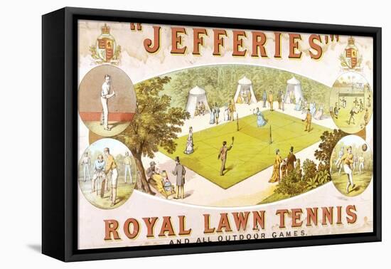 A Royal Lawn Tennis Set for 4 Players Made by Jefferies, Woolwich, circa 1875-null-Framed Stretched Canvas