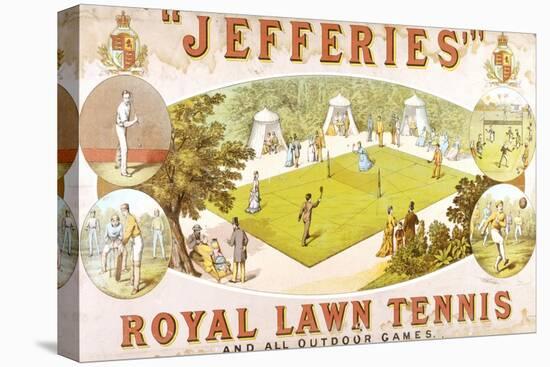 A Royal Lawn Tennis Set for 4 Players Made by Jefferies, Woolwich, circa 1875-null-Stretched Canvas