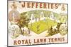 A Royal Lawn Tennis Set for 4 Players Made by Jefferies, Woolwich, circa 1875-null-Mounted Premium Giclee Print