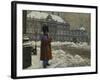 A Royal Life Guard on Duty Outside the Royal Palace Amalienborg, Copenhagen-Paul Fischer-Framed Premium Giclee Print