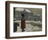 A Royal Life Guard on Duty Outside the Royal Palace Amalienborg, Copenhagen-Paul Fischer-Framed Giclee Print