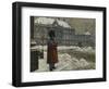 A Royal Life Guard on Duty Outside the Royal Palace Amalienborg, Copenhagen-Paul Fischer-Framed Giclee Print