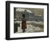 A Royal Life Guard on Duty Outside the Royal Palace Amalienborg, Copenhagen-Paul Fischer-Framed Giclee Print