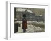 A Royal Life Guard on Duty Outside the Royal Palace Amalienborg, Copenhagen-Paul Fischer-Framed Giclee Print