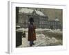 A Royal Life Guard on Duty Outside the Royal Palace Amalienborg, Copenhagen-Paul Fischer-Framed Premium Giclee Print