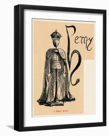 'A Royal Minor', c1860, (c1860)-John Leech-Framed Giclee Print