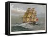 A Royal Navy 38 Gun Frigate, C1770-William Frederick Mitchell-Framed Stretched Canvas