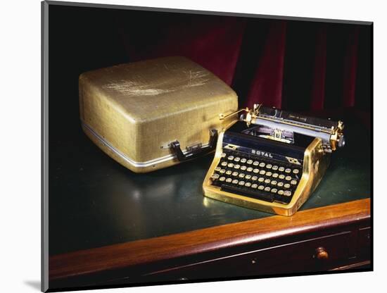 A Royal Quiet De Lux Portable Typewriter, with Gold Plated Body and Fittings, Owned by Ian Fleming-null-Mounted Giclee Print