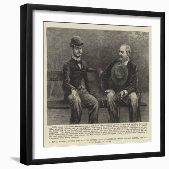 A Royal Reconciliation-null-Framed Giclee Print