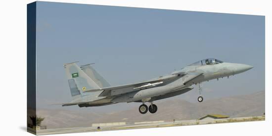 A Royal Saudi Air Force F-15 at Albacete Air Base, Spain-Stocktrek Images-Stretched Canvas
