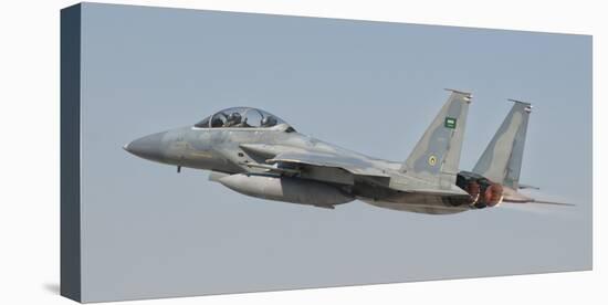 A Royal Saudi Air Force F-15 in Flight over Spain-Stocktrek Images-Stretched Canvas