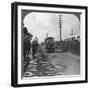 A Royal Visit to the Troops, Enthusiastic Welcome by the Canadians, World War I, C1914-C1918-null-Framed Photographic Print