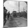 A Royal Visit to the Troops, Enthusiastic Welcome by the Canadians, World War I, C1914-C1918-null-Mounted Photographic Print
