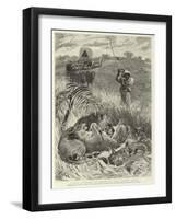 A Rude Awakening, an Incident of South African Travel-null-Framed Giclee Print