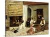 A Rug Bazaar in Tangiers, 1878-Edwin Lord Weeks-Stretched Canvas