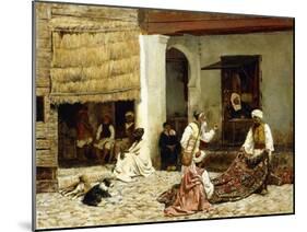 A Rug Bazaar in Tangiers, 1878-Edwin Lord Weeks-Mounted Giclee Print