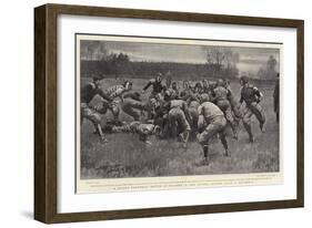 A Rugby Football Match as Played in the United States, Yale V Columbia-Henry Marriott Paget-Framed Giclee Print