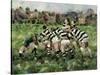 A Rugby Match, 1989-Gareth Lloyd Ball-Stretched Canvas