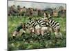 A Rugby Match, 1989-Gareth Lloyd Ball-Mounted Giclee Print