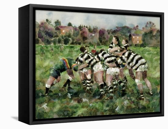 A Rugby Match, 1989-Gareth Lloyd Ball-Framed Stretched Canvas