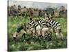 A Rugby Match, 1989-Gareth Lloyd Ball-Stretched Canvas