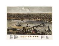 Bird’s Eye View of Cleveland, Ohio, 1877-A^ Ruger-Art Print