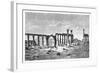 A Ruined Colonnade at Palmyra (Tadmu), Syria, 1895-null-Framed Giclee Print