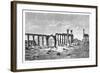 A Ruined Colonnade at Palmyra (Tadmu), Syria, 1895-null-Framed Giclee Print